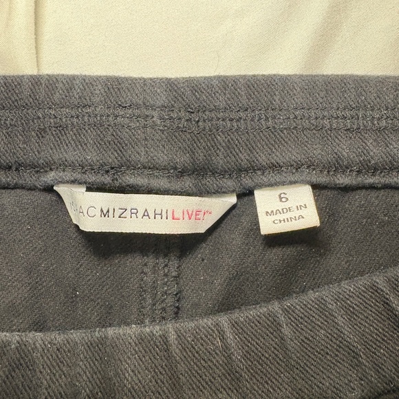 Isaac Mizrahi Live! Pull On Legging/Jeans with Pockets Black Size 6 RN81893 - Picture 4 of 10